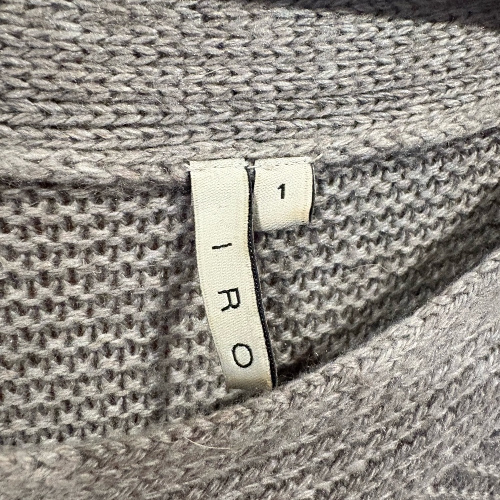 IRO Gray Textured Knit Sweater Dress - Picture 2 of 4